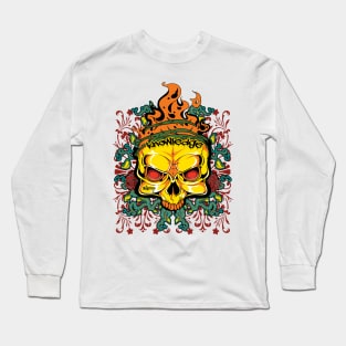 "Knowledge" Skull Big Chief Native Pride Long Sleeve T-Shirt